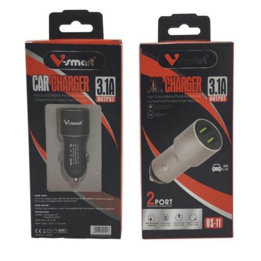 شارژر فندکی دو پورت V-SMART مدل VS-11